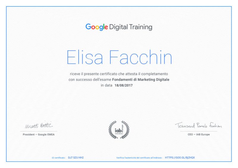 Google Eccellenze Digitali e Digital Training - InternetIDEA grafica ...