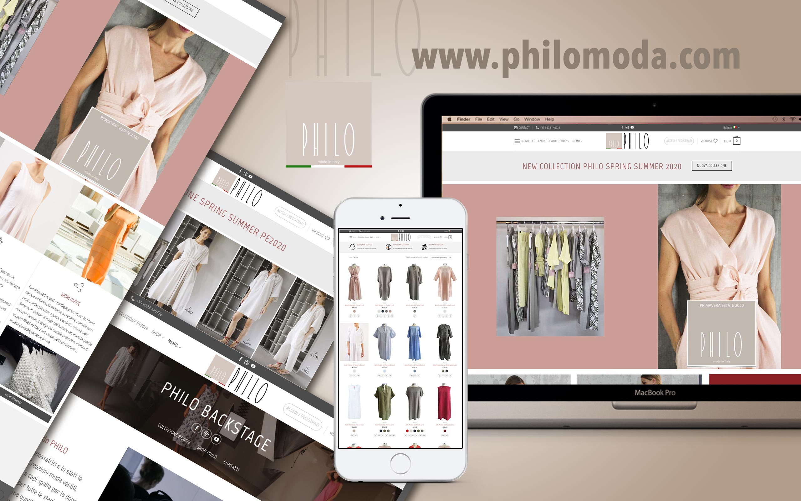 sito web aziendale settore moda