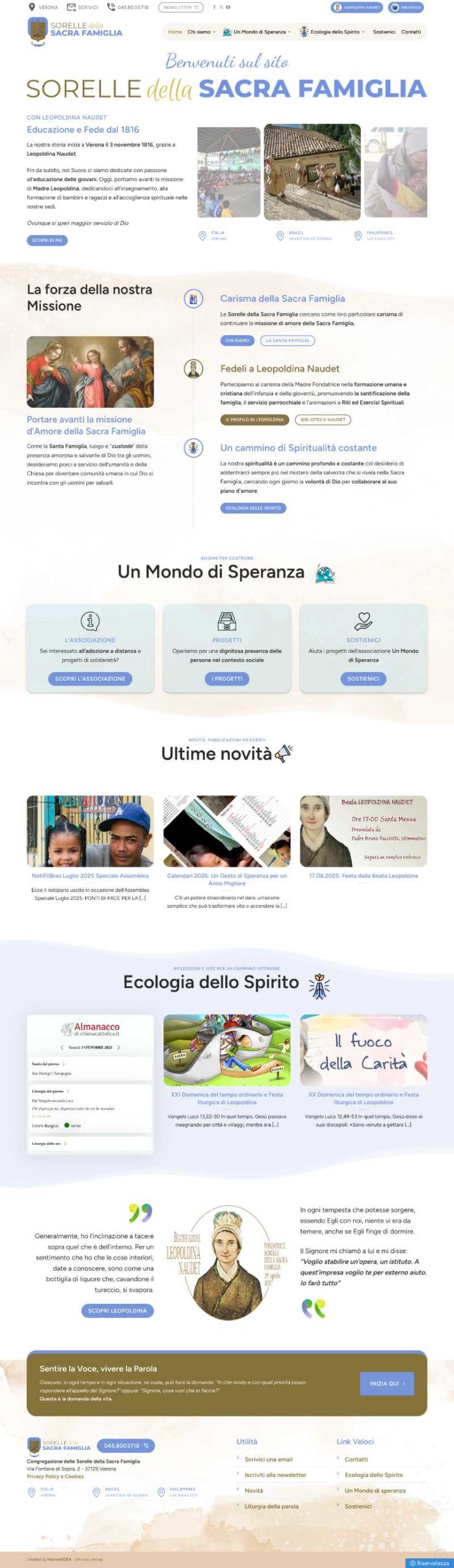 internetidea realizzazione sito web religioso
